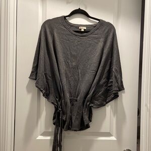 Ruby Moon Charcoal Knit Top